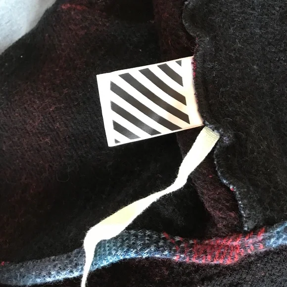 OFF-WHITE PLAID ARROWS-PRINT BLANKET SHIRT - Picture 6 of 16